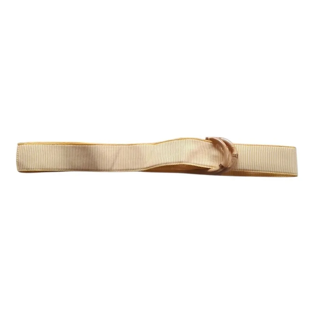 J. Crew Yellow Beige Ribbon Belt